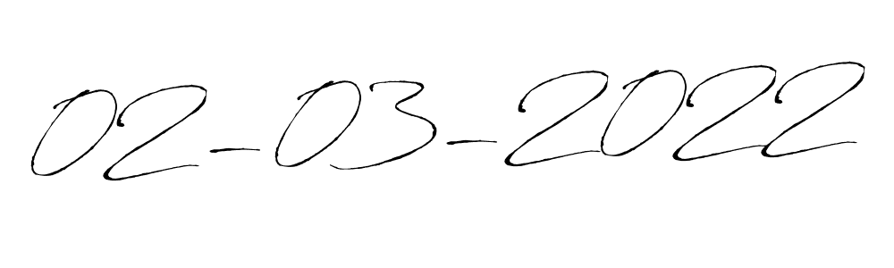 Design your own signature with our free online signature maker. With this signature software, you can create a handwritten (Antro_Vectra) signature for name 02-03-2022. 02-03-2022 signature style 6 images and pictures png