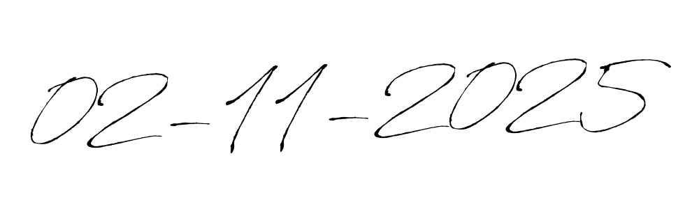 Create a beautiful signature design for name 02-11-2025. With this signature (Antro_Vectra) fonts, you can make a handwritten signature for free. 02-11-2025 signature style 6 images and pictures png