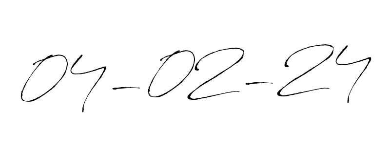 Design your own signature with our free online signature maker. With this signature software, you can create a handwritten (Antro_Vectra) signature for name 04-02-24. 04-02-24 signature style 6 images and pictures png