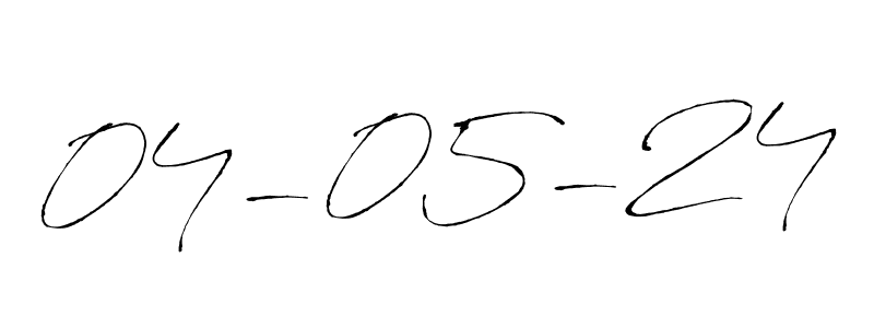 How to make 04-05-24 signature? Antro_Vectra is a professional autograph style. Create handwritten signature for 04-05-24 name. 04-05-24 signature style 6 images and pictures png