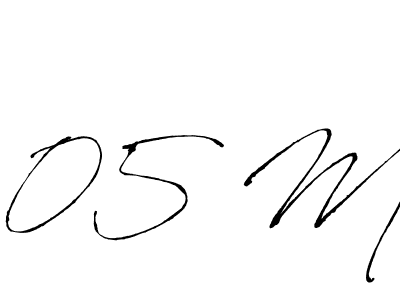 You should practise on your own different ways (Antro_Vectra) to write your name (05 M) in signature. don't let someone else do it for you. 05 M signature style 6 images and pictures png