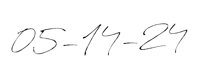 The best way (Antro_Vectra) to make a short signature is to pick only two or three words in your name. The name 05-14-24 include a total of six letters. For converting this name. 05-14-24 signature style 6 images and pictures png