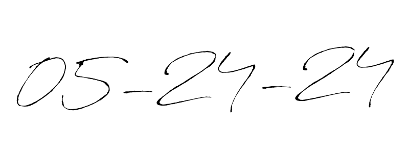 The best way (Antro_Vectra) to make a short signature is to pick only two or three words in your name. The name 05-24-24 include a total of six letters. For converting this name. 05-24-24 signature style 6 images and pictures png