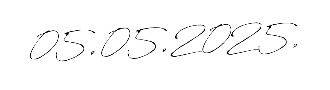Design your own signature with our free online signature maker. With this signature software, you can create a handwritten (Antro_Vectra) signature for name 05.05.2025.. 05.05.2025. signature style 6 images and pictures png