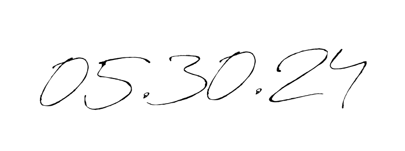 How to make 05.30.24 signature? Antro_Vectra is a professional autograph style. Create handwritten signature for 05.30.24 name. 05.30.24 signature style 6 images and pictures png