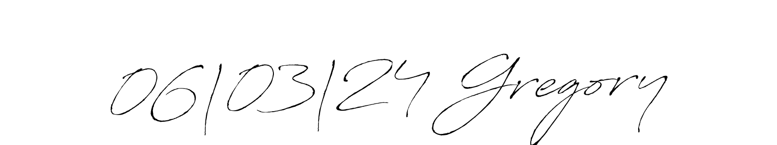 Antro_Vectra is a professional signature style that is perfect for those who want to add a touch of class to their signature. It is also a great choice for those who want to make their signature more unique. Get 06|03|24 Gregory name to fancy signature for free. 06|03|24 Gregory signature style 6 images and pictures png