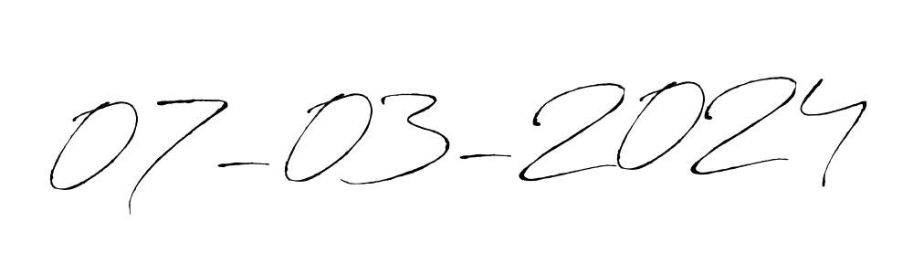 Create a beautiful signature design for name 07-03-2024. With this signature (Antro_Vectra) fonts, you can make a handwritten signature for free. 07-03-2024 signature style 6 images and pictures png