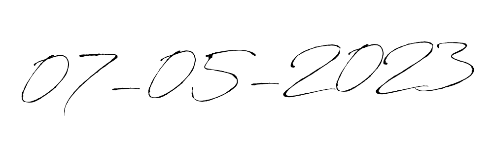 Antro_Vectra is a professional signature style that is perfect for those who want to add a touch of class to their signature. It is also a great choice for those who want to make their signature more unique. Get 07-05-2023 name to fancy signature for free. 07-05-2023 signature style 6 images and pictures png