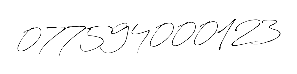 How to make 077594000123 signature? Antro_Vectra is a professional autograph style. Create handwritten signature for 077594000123 name. 077594000123 signature style 6 images and pictures png