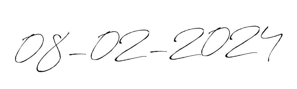 The best way (Antro_Vectra) to make a short signature is to pick only two or three words in your name. The name 08-02-2024 include a total of six letters. For converting this name. 08-02-2024 signature style 6 images and pictures png