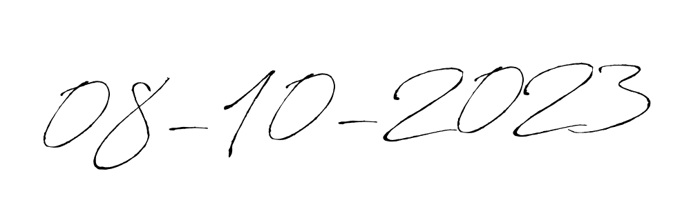 Design your own signature with our free online signature maker. With this signature software, you can create a handwritten (Antro_Vectra) signature for name 08-10-2023. 08-10-2023 signature style 6 images and pictures png