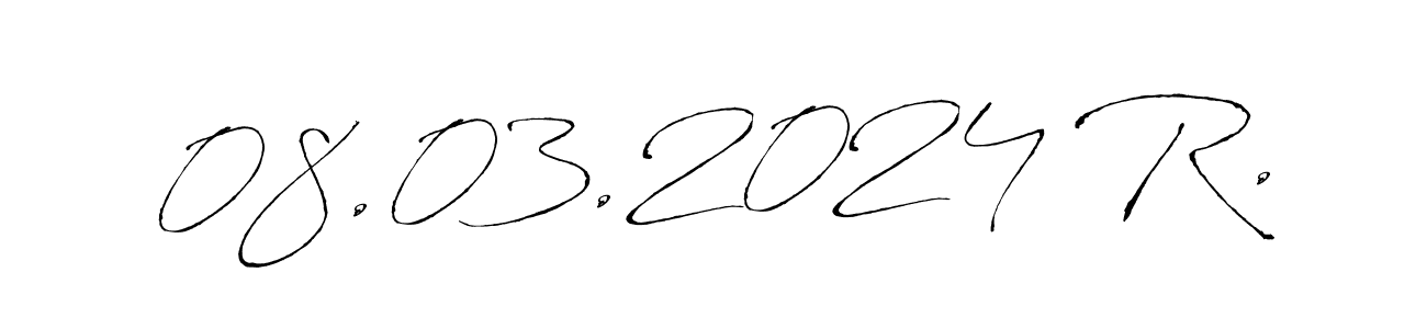 Use a signature maker to create a handwritten signature online. With this signature software, you can design (Antro_Vectra) your own signature for name 08.03.2024 R.. 08.03.2024 R. signature style 6 images and pictures png