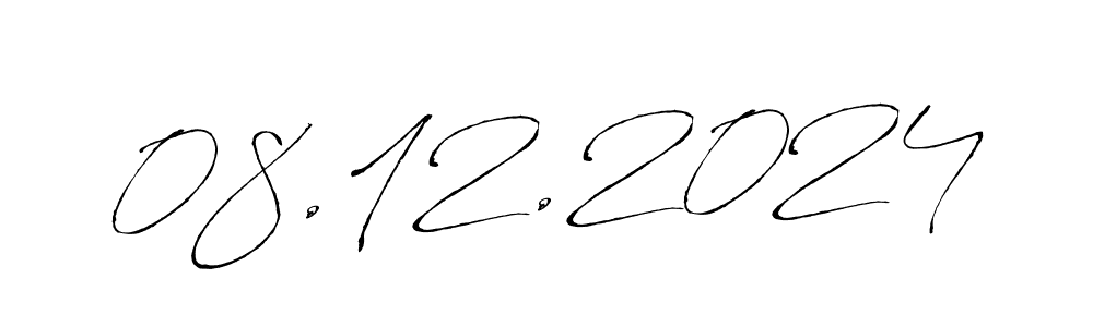 How to make 08.12.2024 name signature. Use Antro_Vectra style for creating short signs online. This is the latest handwritten sign. 08.12.2024 signature style 6 images and pictures png