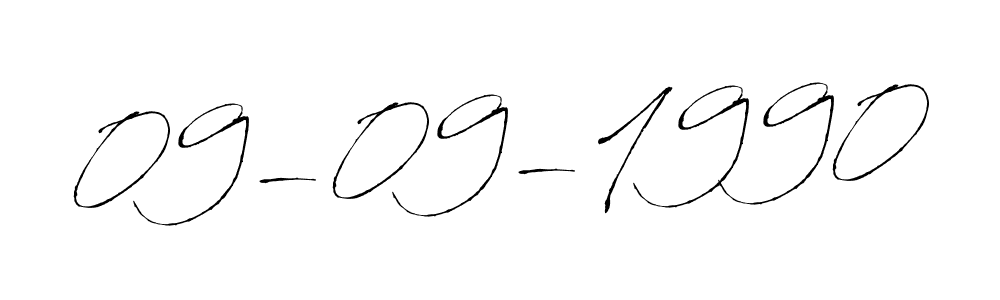 Use a signature maker to create a handwritten signature online. With this signature software, you can design (Antro_Vectra) your own signature for name 09-09-1990. 09-09-1990 signature style 6 images and pictures png