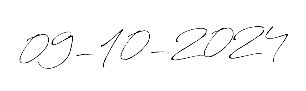 Make a beautiful signature design for name 09-10-2024. With this signature (Antro_Vectra) style, you can create a handwritten signature for free. 09-10-2024 signature style 6 images and pictures png