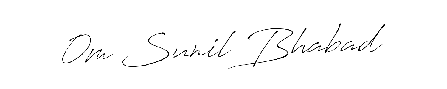 Use a signature maker to create a handwritten signature online. With this signature software, you can design (Antro_Vectra) your own signature for name 0m Sunil Bhabad. 0m Sunil Bhabad signature style 6 images and pictures png