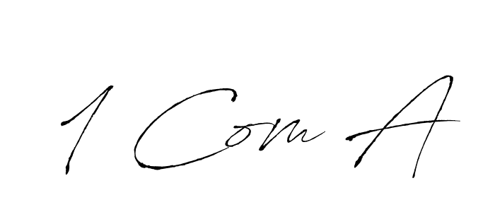 It looks lik you need a new signature style for name 1 Com A. Design unique handwritten (Antro_Vectra) signature with our free signature maker in just a few clicks. 1 Com A signature style 6 images and pictures png