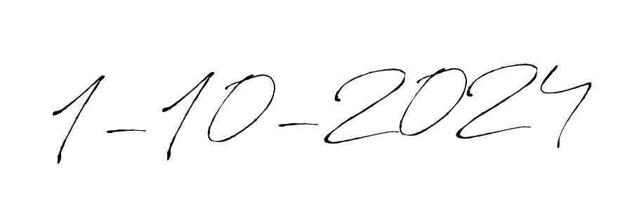 Design your own signature with our free online signature maker. With this signature software, you can create a handwritten (Antro_Vectra) signature for name 1-10-2024. 1-10-2024 signature style 6 images and pictures png