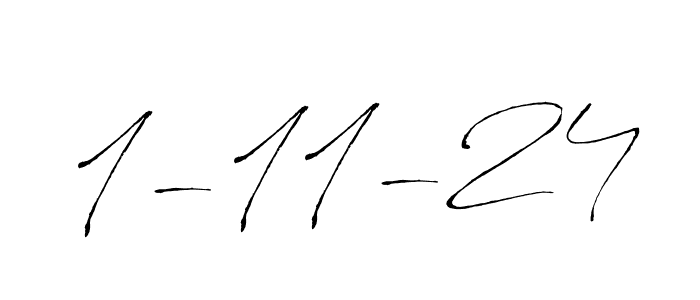 How to Draw 1-11-24 signature style? Antro_Vectra is a latest design signature styles for name 1-11-24. 1-11-24 signature style 6 images and pictures png