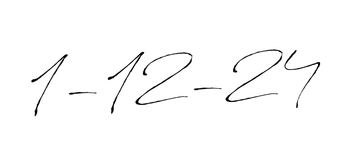 1-12-24 stylish signature style. Best Handwritten Sign (Antro_Vectra) for my name. Handwritten Signature Collection Ideas for my name 1-12-24. 1-12-24 signature style 6 images and pictures png