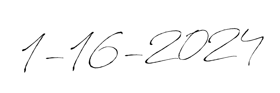 The best way (Antro_Vectra) to make a short signature is to pick only two or three words in your name. The name 1-16-2024 include a total of six letters. For converting this name. 1-16-2024 signature style 6 images and pictures png