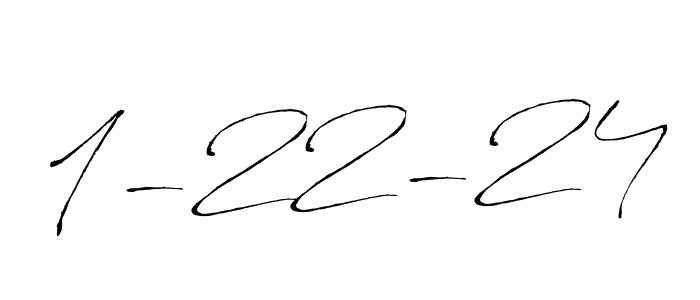 How to make 1-22-24 signature? Antro_Vectra is a professional autograph style. Create handwritten signature for 1-22-24 name. 1-22-24 signature style 6 images and pictures png