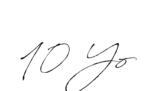 Create a beautiful signature design for name 10 Yo. With this signature (Antro_Vectra) fonts, you can make a handwritten signature for free. 10 Yo signature style 6 images and pictures png