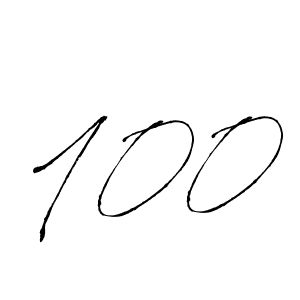 Design your own signature with our free online signature maker. With this signature software, you can create a handwritten (Antro_Vectra) signature for name 100. 100 signature style 6 images and pictures png
