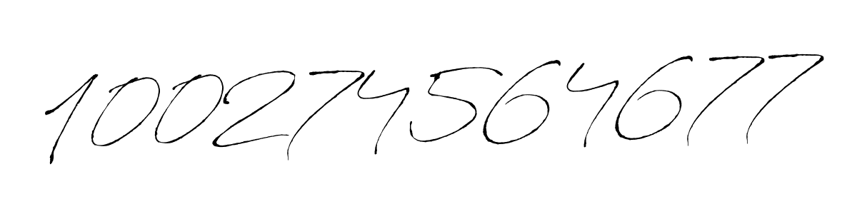 How to make 100274564677 signature? Antro_Vectra is a professional autograph style. Create handwritten signature for 100274564677 name. 100274564677 signature style 6 images and pictures png