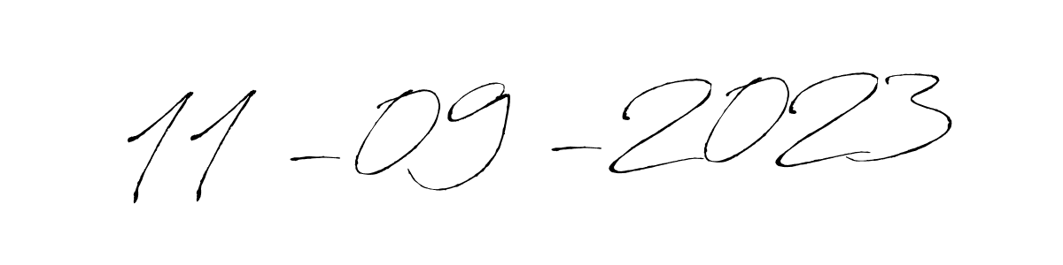 How to make 11 -09 -2023 name signature. Use Antro_Vectra style for creating short signs online. This is the latest handwritten sign. 11 -09 -2023 signature style 6 images and pictures png
