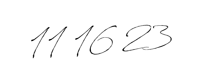 It looks lik you need a new signature style for name 11 16 23. Design unique handwritten (Antro_Vectra) signature with our free signature maker in just a few clicks. 11 16 23 signature style 6 images and pictures png