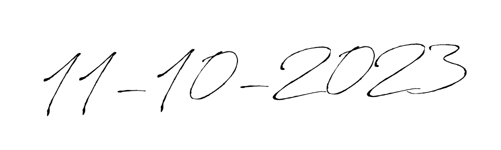 How to make 11-10-2023 name signature. Use Antro_Vectra style for creating short signs online. This is the latest handwritten sign. 11-10-2023 signature style 6 images and pictures png