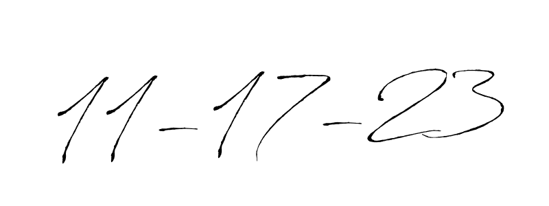 Design your own signature with our free online signature maker. With this signature software, you can create a handwritten (Antro_Vectra) signature for name 11-17-23. 11-17-23 signature style 6 images and pictures png