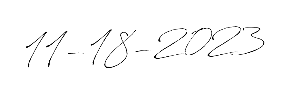 Make a beautiful signature design for name 11-18-2023. With this signature (Antro_Vectra) style, you can create a handwritten signature for free. 11-18-2023 signature style 6 images and pictures png