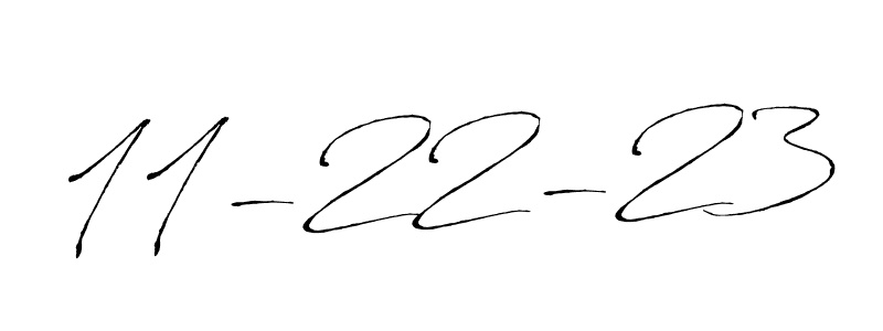How to make 11-22-23 name signature. Use Antro_Vectra style for creating short signs online. This is the latest handwritten sign. 11-22-23 signature style 6 images and pictures png