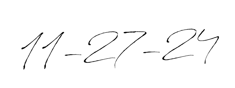 Make a beautiful signature design for name 11-27-24. With this signature (Antro_Vectra) style, you can create a handwritten signature for free. 11-27-24 signature style 6 images and pictures png