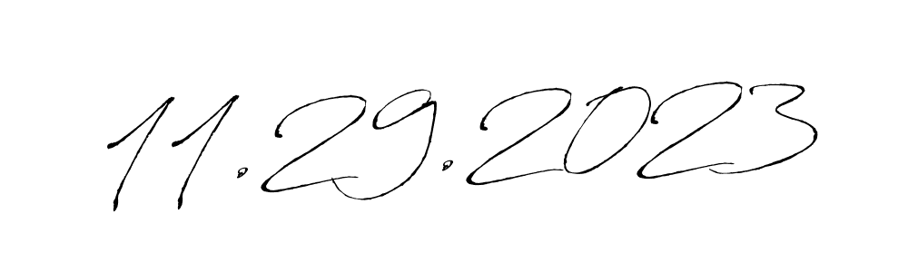 Design your own signature with our free online signature maker. With this signature software, you can create a handwritten (Antro_Vectra) signature for name 11.29.2023. 11.29.2023 signature style 6 images and pictures png