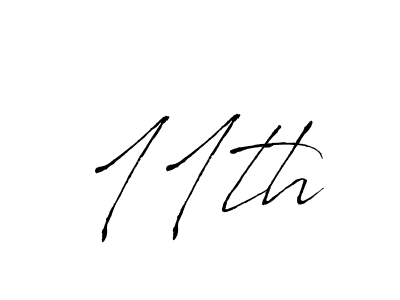 Use a signature maker to create a handwritten signature online. With this signature software, you can design (Antro_Vectra) your own signature for name 11th. 11th signature style 6 images and pictures png