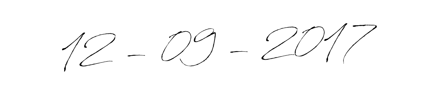 Make a beautiful signature design for name 12 - 09 - 2017. With this signature (Antro_Vectra) style, you can create a handwritten signature for free. 12 - 09 - 2017 signature style 6 images and pictures png