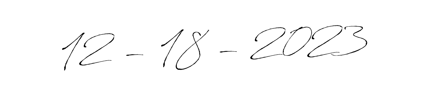 You can use this online signature creator to create a handwritten signature for the name 12 - 18 - 2023. This is the best online autograph maker. 12 - 18 - 2023 signature style 6 images and pictures png