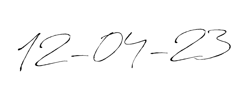 How to make 12-04-23 name signature. Use Antro_Vectra style for creating short signs online. This is the latest handwritten sign. 12-04-23 signature style 6 images and pictures png