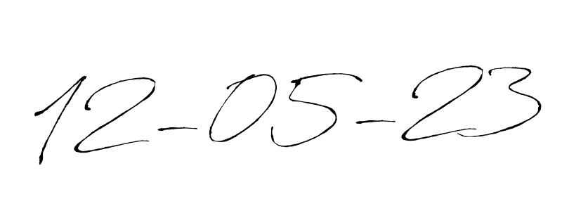How to make 12-05-23 signature? Antro_Vectra is a professional autograph style. Create handwritten signature for 12-05-23 name. 12-05-23 signature style 6 images and pictures png