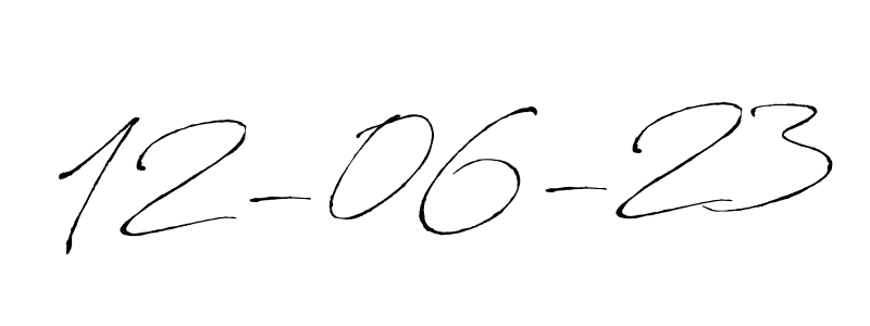 Create a beautiful signature design for name 12-06-23. With this signature (Antro_Vectra) fonts, you can make a handwritten signature for free. 12-06-23 signature style 6 images and pictures png