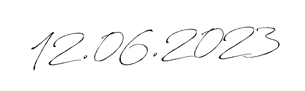 How to make 12.06.2023 name signature. Use Antro_Vectra style for creating short signs online. This is the latest handwritten sign. 12.06.2023 signature style 6 images and pictures png