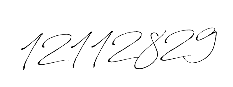 Make a beautiful signature design for name 12112829. With this signature (Antro_Vectra) style, you can create a handwritten signature for free. 12112829 signature style 6 images and pictures png