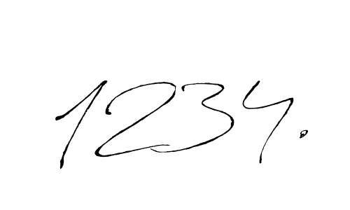Make a beautiful signature design for name 1234.. With this signature (Antro_Vectra) style, you can create a handwritten signature for free. 1234. signature style 6 images and pictures png