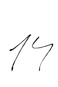 It looks lik you need a new signature style for name 14. Design unique handwritten (Antro_Vectra) signature with our free signature maker in just a few clicks. 14 signature style 6 images and pictures png