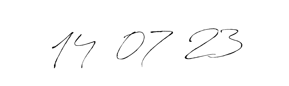Design your own signature with our free online signature maker. With this signature software, you can create a handwritten (Antro_Vectra) signature for name 14  07  23. 14  07  23 signature style 6 images and pictures png