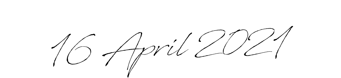 Make a beautiful signature design for name 16 April 2021. With this signature (Antro_Vectra) style, you can create a handwritten signature for free. 16 April 2021 signature style 6 images and pictures png