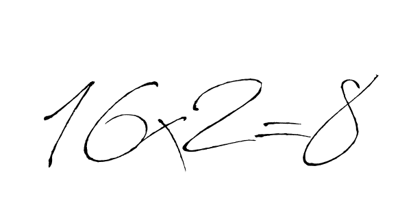 Also we have 16x2=8 name is the best signature style. Create professional handwritten signature collection using Antro_Vectra autograph style. 16x2=8 signature style 6 images and pictures png